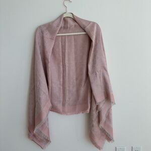 Louis Vuitton Pink Monogram Classic Shawl